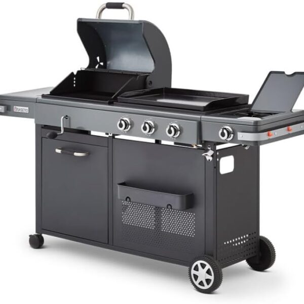 Grill Bi-Energy Gun Metal XL BRASERO